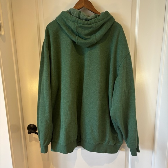 Carhartt Green Hoodie 3XL Loose Fit Graphic Sweatshirt Logo Pullover - Picture 4 of 4